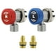 thumbnail image 1 of EeaseMX Adaptador de conector rápido WINOMO AC R134A ajustable, alto y bajo, SAE de 1/4" para HVAC, 1 of 7
