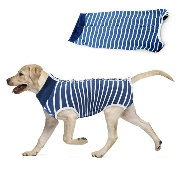 Traje postoperatorio para perros, traje de esterilización/castración transpirable de alta elasticidad para perros después de la cirugía, 1 Uds.