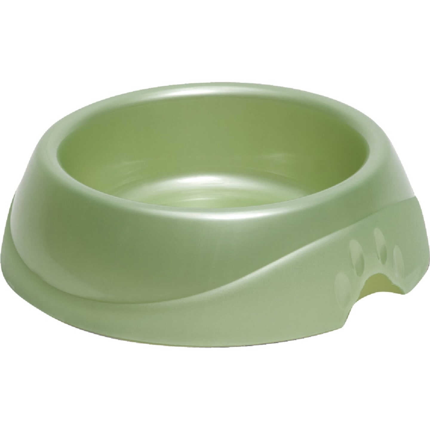 2 PKPetmate Plastic Round Jumbo Designer Pet Food Bowl