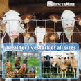 thumbnail image 4 of Fencer Wire Cattle Panel, Hog Panel, Farm Fence, Galvanized Welded Wire Fence Roll 5' x 100', 12.5/10 Gauge, Graduated Mesh (4"-9"), Animal Barrier for Cattle, 4 of 8