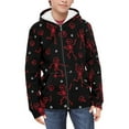 thumbnail image 3 of chaqlin Skull Hoodies for Boys 11-13 Trendy Y2K Zip Up Sweatshirts Kids Long Sleeve Hoodie Jackets Lightweight Loose Athletic Hooded Coat with Pocket, 3 of 5
