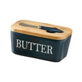 thumbnail image 4 of deevoka Ceramic Butter Dish Reusable Practical Multiuse with Cover Cheese, 4 of 9