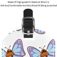 thumbnail image 4 of Square 2Pack PU Leather Butterfly Cruise Luggage Tag with Privacy Cover and Name ID Tag for Travel Handbags Backpacks Luggage Tags, 4 of 6