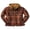 brown, variant on Men‘s Hooded Quilted Lined Flannel Shirt Jacket Long Sleeve Plaid Zipper Button Up Coat Outwear