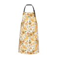 thumbnail image 2 of Picia Groovy Hippie Flower Mushrooms Waterproof Apron for Unisex Adult - Adjustable Bib Apron with Pockets, Ideal for Cooking, Gardening, Painting, and Household Chores, 2 of 9