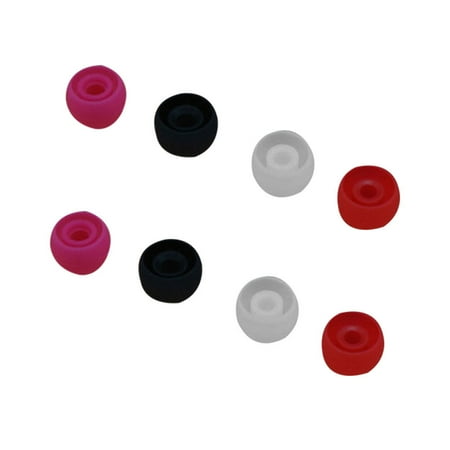 

8pcs In-ear Headphones Silica Gel Earplug for Earphone (Random Color)