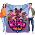 thumbnail image 1 of Kiya y los Héroes Kimoja anti-pilling, suave, ligera, esponjosa y acogedora de lujo para hogar y cocina – Perfecta para niños y adultos, 100 x 150 cm, 1 of 6