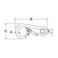 thumbnail image 2 of Snap Hook w/ Screw Nut & Eyelet SS T316 - 3-3/16" Length, 2 of 2