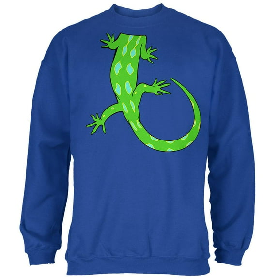Halloween Lizard Body Costume Mens Sweatshirt Royal MD