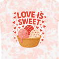 thumbnail image 4 of Inktastic Love is Sweet Ice Cream Hearts Boys or Girls Toddler T-Shirt, 4 of 5