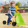thumbnail image 4 of Gymax Kids Ride-On Sand Dumper Outdoor Sandbox Toy w/ Controllable Shovel & 4 Wheels, 4 of 10