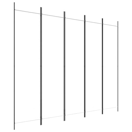 vidaXL 3枚パネル 間仕切り アントラシート 150x200cm ファブリック家具 間仕切り 代引不可