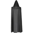 thumbnail image 5 of Capa con capucha de terciopelo rojo: capa de disfraz renacentista medieval para Halloween, cosplay y eventos, 5 of 5