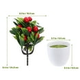 thumbnail image 2 of FRCOLOR  Garden Small Fake Plant Vibrant Decor Artificial Fruit Tree Office, 2 of 8