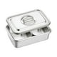 thumbnail image 3 of Chafer de comida Chafers rectangulares con tapa Fiesta Catering Acero inoxidable Boda 2 compartimentos, 3 of 9