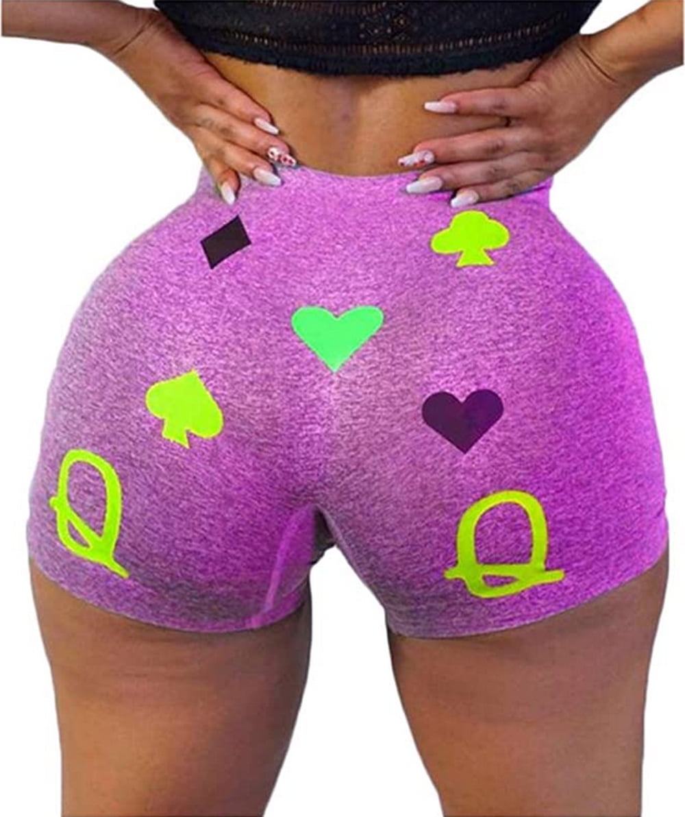High Waist Shorts Sour Patch Printed 