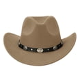thumbnail image 5 of sususu Cowboy Hat for Men Western Wide Brim Hat with Metallic Accents – Adjustable Cotton-Blend for Daily Wear,Outdoor,Travel Khaki, 5 of 7