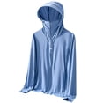 thumbnail image 2 of Gamivast Sun Hoodie for Men Zip up Face Mask UV Protection Clothing Brim Fishing Clothes Detachable Neck Gaiter Outdoor Gardening Farming Work Gear, 2 of 4