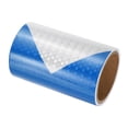 thumbnail image 1 of Unique Bargains Ruban Réfléchissant Ruban de Sécurité Étanche de 6 Pi x 10 Pi pour Remorques, Bleu Blanc, 1 of 6