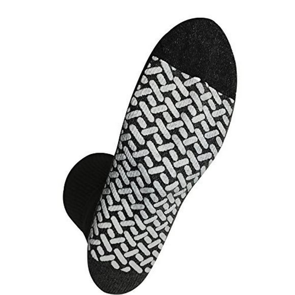 Personal Touch Slipper Socks, 1 Pair Black (Size 13-15 Women's)