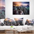 thumbnail image 3 of Designart Beautiful Night View of Coast - Landscape Printed Throw Pillow - 16x16, 3 of 4
