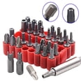 thumbnail image 3 of MYG 33pc Magnetic Extension Bit Holder Screwdriver Bits Set Quick Release Bit Holder, 3 of 9