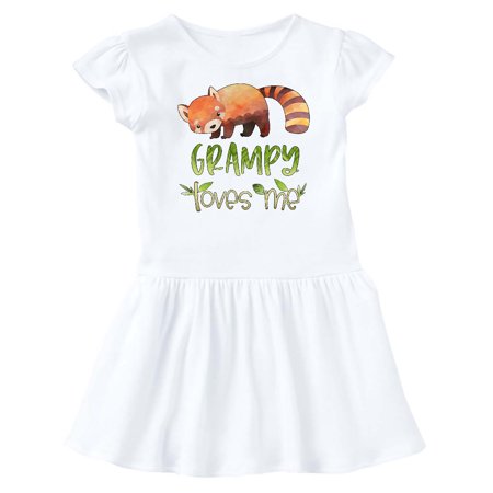 

Inktastic Grampy Loves Me Cute Red Panda Gift Baby Girl Dress