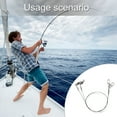 thumbnail image 2 of BIBABLYKE 2Pcs Fishing Line Wire Leader Line with Swivels and Snap Wire Fishing Wire Leader 30cm/35cm Heavy Duty Leaders, 2 of 7
