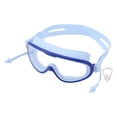 thumbnail image 2 of Gafas de Natación para Niños, Marco Grande, Impermebles, No Antiniebla, Suministros de Natación Hd Con Clip para la Nariz para Niños y Niñas, Azul, 2 of 7