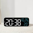 thumbnail image 4 of TACILIP Electronic Clock Multi-functional LED Alarm Clock Temperature Jump Seconds Display Countdown Bedside Clock, Gifts for Men, 4 of 5