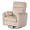 Ivory, variant on Pemberly Row Modern Large Corduroy Fabric Swivel Recliner in Ivory