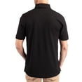 thumbnail image 2 of Men's Cutter & Buck Black South Florida Bulls Advantage Eco Pique Tri-Blend Polo, 2 of 2