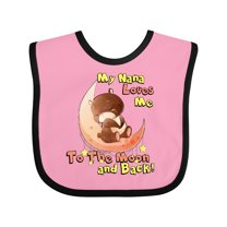 Inktastic My Nana Loves Me to the Moon and Back Boys or Girls Baby Bib