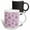 Multicolor, variant on 3drose, Christmas Allover Pattern with Ink Snowflakes in Pink Purple, 15oz Mug