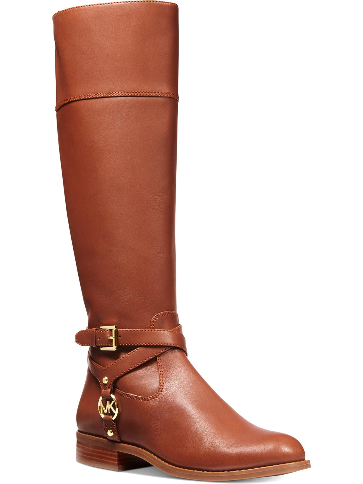 billedtekst fly Investere MICHAEL Michael Kors Womens Preston Leather Riding Boots Brown 8 Medium  (B,M) - Walmart.com