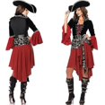 thumbnail image 1 of Disfraz de pirata para mujer, disfraz de Halloween, uniforme de juego, 1 of 4