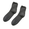 thumbnail image 2 of Xingzhi WarmMenSocksSolidColorMidCalfSocksAutumnWinterStyleCoralVelvetThickenedFloorSocks, 2 of 4