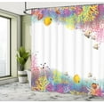 thumbnail image 5 of Ambesonne Marine Shower Curtain, Aquatic Animals Fish, 69"Wx84"L, Multicolor, 5 of 5