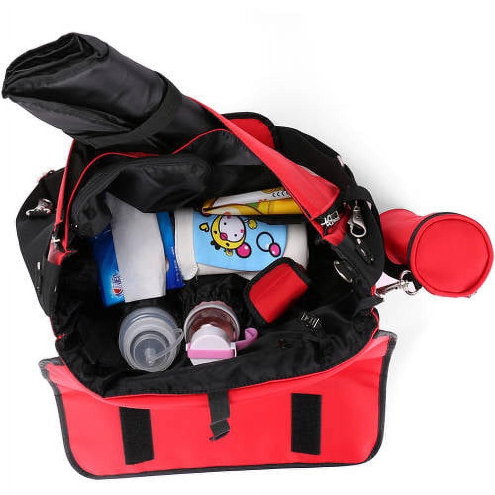 VANGODDY Casy Men or Women's Unisex Baby Diaper Shoulder Bag with Bottle Carrier and Changing Pad