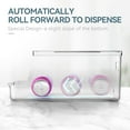 thumbnail image 2 of Soda Can Dispenser for Refrigerator with Lids, Stackable Drink Organizer for Fridge, Clear Plastic Refrigerator Organizer Bins, Beverage Can Holders for Pantry, Freezer, Kitchen, Cabinets Set of 2, 2 of 7