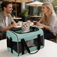 thumbnail image 4 of Cat Carrying Case - Pet Carrier Airline Approved, Protable and Breathable Pet Travel Carrier Removable Pad, Collapsible Cat Carrier Dog Carrier for Medium Cats Small Cats Dogs (Medium), 4 of 4