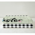 thumbnail image 3 of Easter Truck Throw Blanket ,Cute Easter Bunnies Fleece Blanket,Easter Eggs Sherpa Blanket,Greetings and Presents for Easter Day,Buffalo Grid Fuzzy Blanket 40x50, 3 of 6