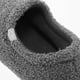 thumbnail image 3 of par de mocasines de felpa acogedores con espuma viscoelástica, zapatillas de casa cálidas para hombre, con forro de piel sintética y punta cerrada, color gris, talla 38-39, 3 of 7