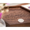 thumbnail image 4 of MUUJEE Dear Mom Ring Dish - Engraved Hexagon Wood Tray Small Jewelry Dish Mother of the Bride or Groom Gift for Wedding Birthday Mother's Day Gift - 5.5" x 5", 4 of 6