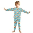 thumbnail image 6 of joogoo Cartoon Clownfish in Sea 2 Piece Long Sleeve Tee and Pants Cotton Pajama Set 6Y, 6 of 7