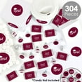 thumbnail image 2 of Big Dot of Happiness 2026 Maroon Graduation Party Candy Favor Sticker Kit - 304 Pieces, 2 of 8