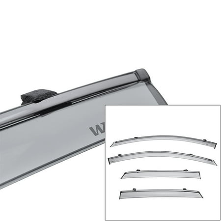 WellVisors Side Window Deflectors for Hyundai Hyundai Kona 18-19 with black (Best Side Window Deflectors)