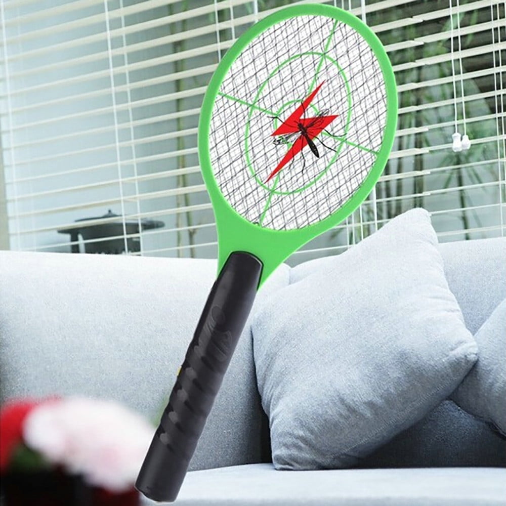 Hand Racket Electric Swatter Home Garden Insect Bug Bat Wasp Zapper Fly