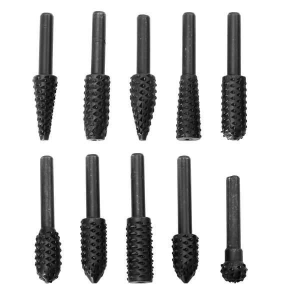 LABSERRON Rotary File for Grinding Engraving File Hard Alloy 10pcs Woodworking Tools