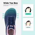 thumbnail image 2 of GOOBON Women Wide Toe Box Walking Shoes with Arch Support Tennis Running Sneakers Extra Wide Width Woman Shoe for Plantar Fasciitis Flat Foot Heel Pain Relief US Size 6-11, 2 of 6